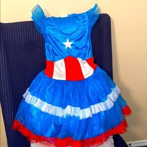 Girl’s Captain America Costume
